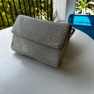 Vintage White and Black Clutch